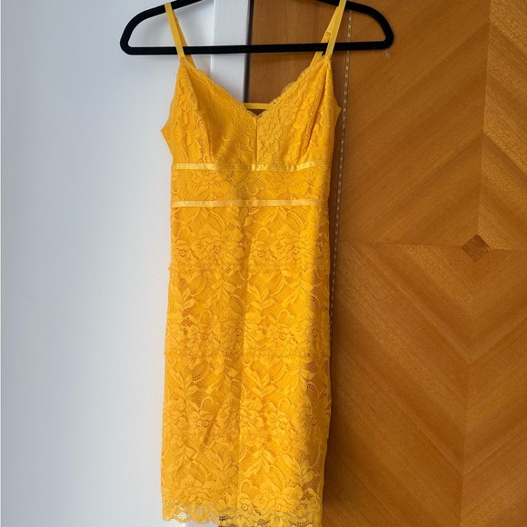 Guess Dresses & Skirts - Guess Yellow Lace Dress